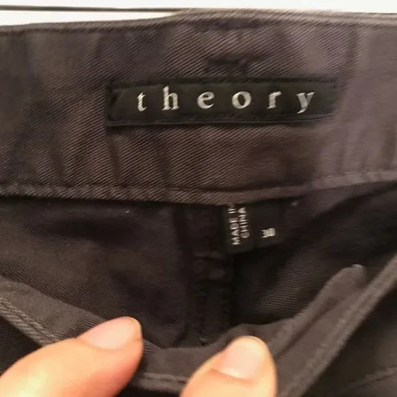 EUC Theory Hayden Writer Straight Leg Pants Black Button Fly5 Pockets 30
